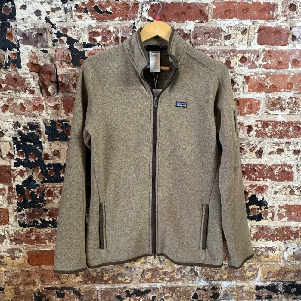 Patagonia Better Sweater Full Zip Fleece Jacket Brown Heathered Womens L
